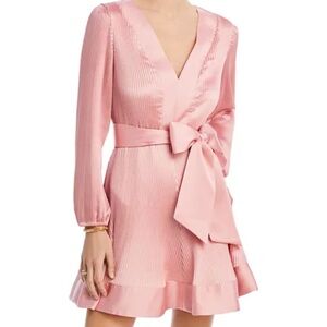 MILLY Liv Pleated Belted Waist Dress (size 2)